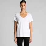 Womens Maple V Neck Tee