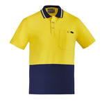 Mens Hi Vis Cotton Short Sleeve Polo